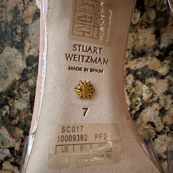 Stuart Weitzman Stuart PVC Pointed Toe Pump - Picture 8 of 8